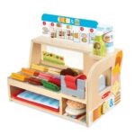 Melissa & Doug Slice & Stack Wooden Sandwich Counter Pretend Play Set Age 3 – Prime Deal