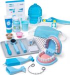 Melissa & Doug Super Smile Dentist Kit Role Play Toys for Kids, Doctor Set for Children Age 3