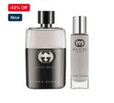 Mens Gucci Guilty Gift Set EDT Spray 50ml Travel Spray 15ml