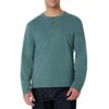 Mens Long-Sleeve 100% Cotton Henley Shirt – Small