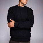 Mens RI Crew Neck Knitted Jumper
