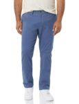 Mens Skinny -Fit Casual Stretch Chino Casual Trousers – Dark Blue – W31 L28
