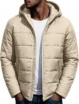 Mens Winter Coat Hooded Padded Jacket Thick Insulated Clothing