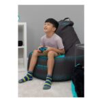 Mercedes Hexagon Blue Bean Chair