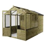 Mercia Wooden 10 X 6ft Traditional Apex Greenhouse Combi Shed