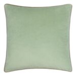 Meridian Velvet Cushion Cover, Eucalyptus/Navy, 55x55cm