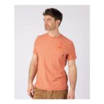 Mermaid Rise Mens Short Sleeve T-Shirt in Light Orange