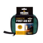 Milestone Camping 96940 Emergency First Aid Kit / Compact and Portable Home or Travel Kit / Ideal for Camping, Family Days Out and More, Red