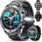 Military Smart Watches for Men with 1100 mAh, 1.7 HD Military Smart watch