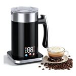Milk & Coffee Frother, Steamer, Chocolate Maker BlackSilver