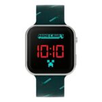 Minecraft Kids LED Watch, Black Strap MIN4097