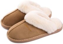 Misolin Womens Slippers With Memory Foam Fluffy Slip-on Winter House Shoes
