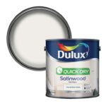 Mix and Match – 3 for 2 on Selected Interior Paints – Eg. Dulux Quick Dry Pure Brilliant White Satinwood Interior Metal & Wood Paint, 2.5L