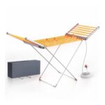 Molxss Foldable Electric Heated Clothes Airer with 18 Rails