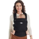 Momcozy Baby Carrier for 3-24M/3.2-20kg, Waist 64-127cm, Cotton Black – Prime Exclusive