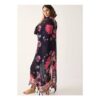 Monsoon Abbie Floral Print Kaftan