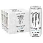 Monster Ultra Energy Drink Zero Sugar, 9 x 500 ml