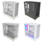 Montech HS01 £29.99 / HS02 £39.98 Reversible ATX Case ( White or Black ) – HS02 Pro White £49.99 ( 5 RGB Fans )
