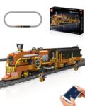 Mould King Steampunk Steam Train Building Blocks Model Set With Remote Control, 1954 Pieces – Age 14 Sold by Mould King Brick / FBA