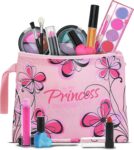 My First Princess Make Up Kit Kids Washable Makeup Set for Girls Non-Toxic Pretend Play Cosmetic Beauty Toy Set with Bag Party Set for Girls, Birthday, Halloween & Dress Up
