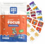 NATPAT Focus Patch Focus Enhancing Stickers for Kids and Adults – Healthy Brain Supports for Attention, Focus, and Concentration – Chemical and Drug Free – 24 Count – BuzzPatch Natural Patch