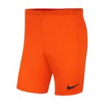 NIKE Mens Dri-FIT Park 3 Shorts – Safety Orange Size: Medium