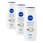 NIVEA Coconut & Jojoba Oil Shower Cream Pack of 3 – £5.40 S&S