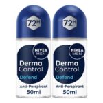 NIVEA MEN Derma Control Defend Roll-on 50ml Pack of 2 – £3.60 S&S