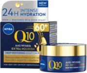 NIVEA Q10 Anti-Wrinkle Extra Nourish Deep Restoring Night Cream, 50 ml
