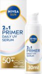 NIVEA SUN 2-in-1 Primer Daily UV Serum SPF 50, 30 ml