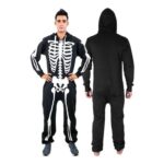 NOROZE Unisex Skeleton Costume – X-Large, Black