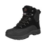 NORTIV 8 Mens Waterproof Hiking Winter Snow Boots Black / Brown with code