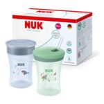 NUK Learn to Drink: Magic & Straw Cups, 230ml, 2-Pack