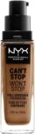 NYX Professional Makeup 24 Hour Full Coverage Lightweight Foundation – 16.5 Nutmeg (£4.74 / £4.24 max S&S) w/voucher
