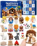 Nativity Advent Calendar 2026 for kids, 3D Printed Toys Gift for boys girls