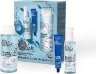 Natura Siberica Lab by NS Biome Hydration & Glow Face Care Set with Hydration Micellar Water, Hydration Purifying Cleansing Foam & Hydration Face Cream, 400ml/200ml/50ml