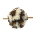 Natural Leopard Faux Fur Pom Pom 11cm