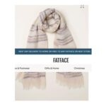 Natural Stripe Festival Scarf 180cm X 90cms