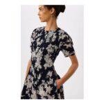 Navy Shadow Floral Avery Dress