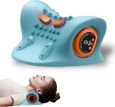 Neck Massager with Heat, 3D Neck Massage, Wireless Massager for Neck, 3 Modes & 6 Intensity Levels (Blue-1)