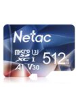 Netac 512GB Micro SD Memory Card, UHS-I, C10, U3, A1, V30 Sold by Netac Official Store FBA – Prime Exclusive
