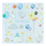 New Baby Boy Card – Teddy Bear Design, with Envelope