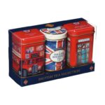New English Teas Best of British Mini Tea Tins with Loose-Leaf Black Tea, MT62