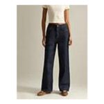 New Look Adalae High-Waisted Wide-Leg Jeans – Navy