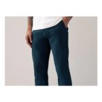 Next Blue Dark Slim Fit Stretch Chinos Trousers