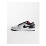 Nike Air Jordan 1 Low Trainers Grey, Black and White