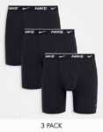 Nike Cotton Stretch 3 Pack Boxer Briefs in Black, Size XS-S – W/code