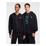 Nike SB Full-Zip Fleece Skate Hoodie – Black/White