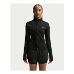 Nike Swift Womens Dri-FIT Full-Zip Mid-Layer Running Top – Black