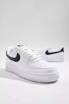 Nike White & Black Air Force 1 Trainers – With Code